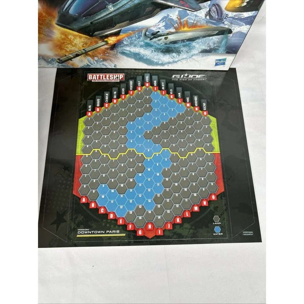 Battleship GI Joe The Rise of Cobra Game 2009 Milton Bradley Complete